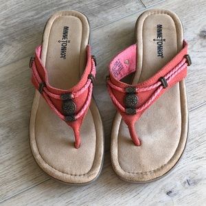 Minnetonka Suede Thong Sandals - image 1